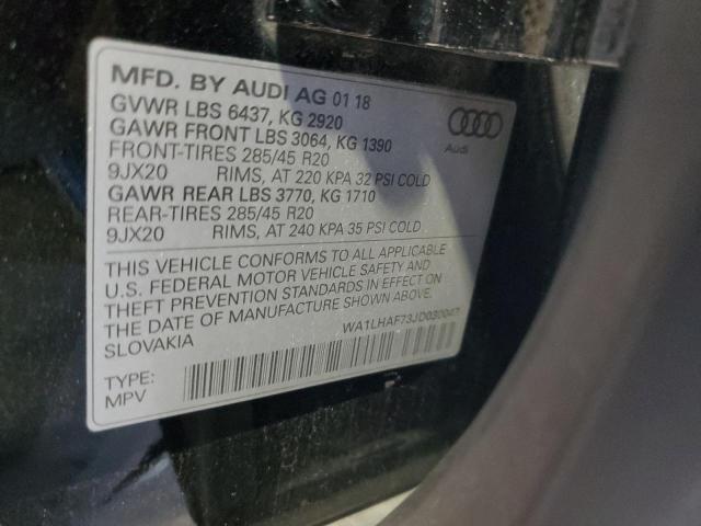 2018 AUDI Q7 WA1LHAF73JD030047