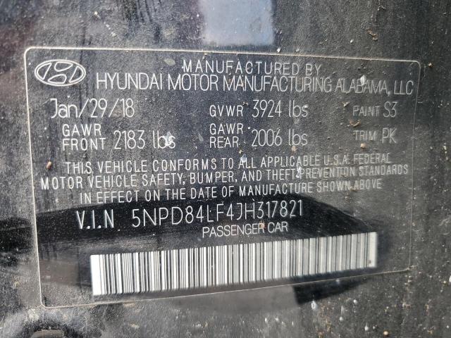 VIN 5NPD84LF4JH317821 2018 HYUNDAI ELANTRA no.12