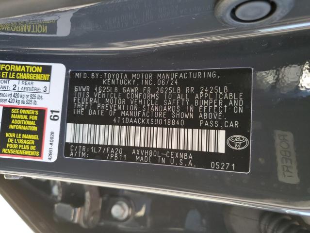 VIN 4T1DAACKXSU018840 2025 TOYOTA CAMRY no.13