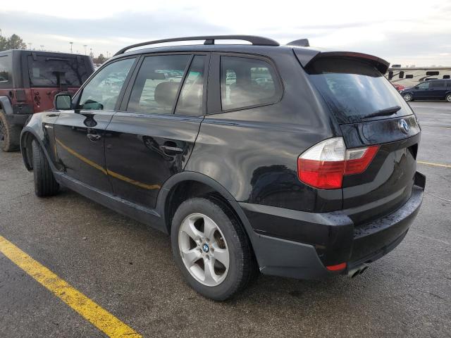 BMW X3 3.0SI 2007 black  Gasoline WBXPC93427WF19217 photo #3