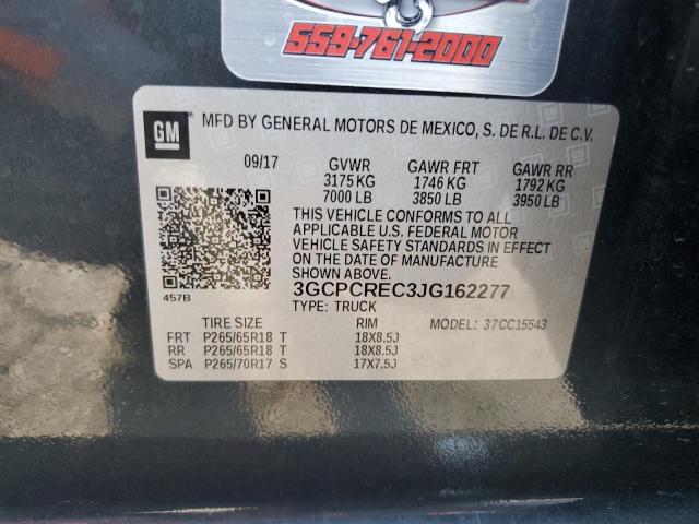 2018 CHEVROLET SILVERADO - 3GCPCREC3JG162277