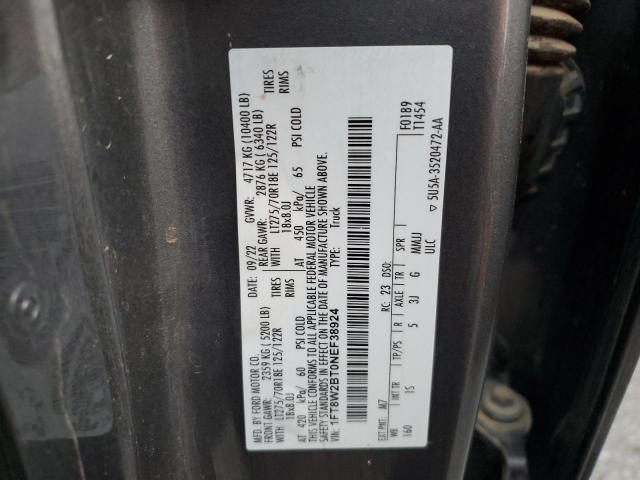 2022 FORD F250 SUPER 1FT8W2BT0NEF38924