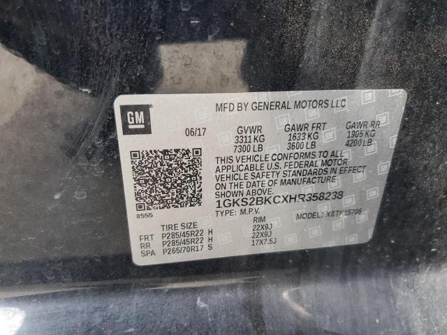 2017 GMC YUKON SLT - 1GKS2BKCXHR358238