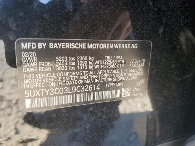 VIN 5UXTY3C03L9C32614 2020 BMW X3, Sdrive30I no.13