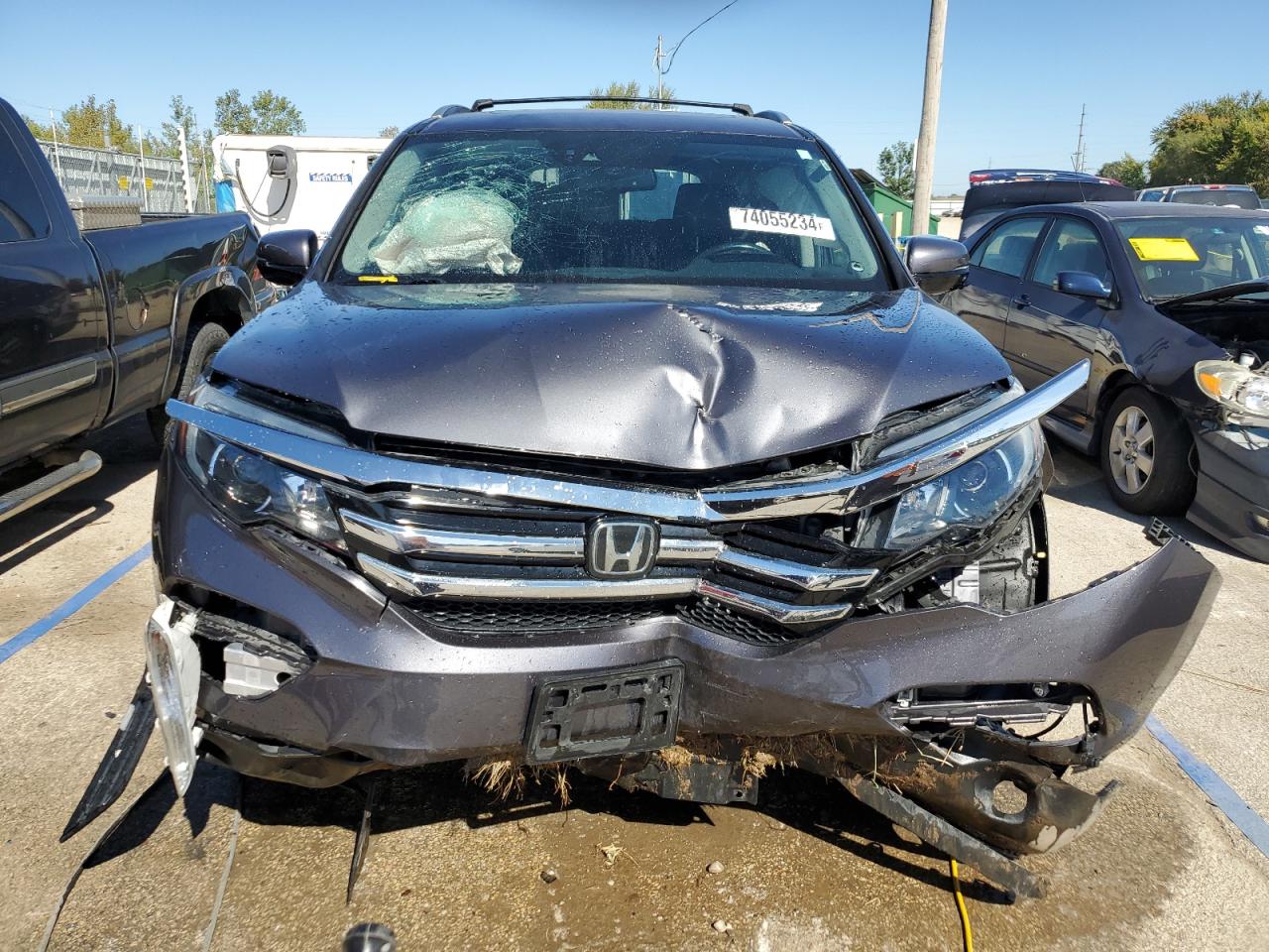 Lot #2890878715 2018 HONDA PILOT ELIT