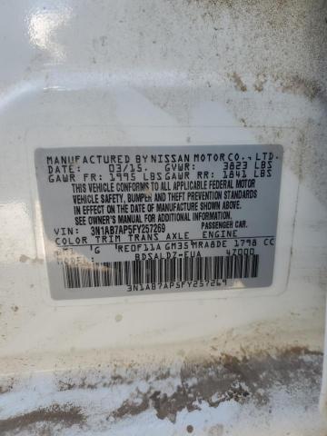2015 NISSAN SENTRA S - 3N1AB7AP5FY257269