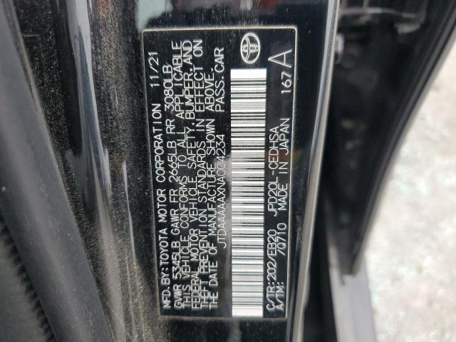 2022 TOYOTA MIRAI LE JTDAAAAAXNA004234