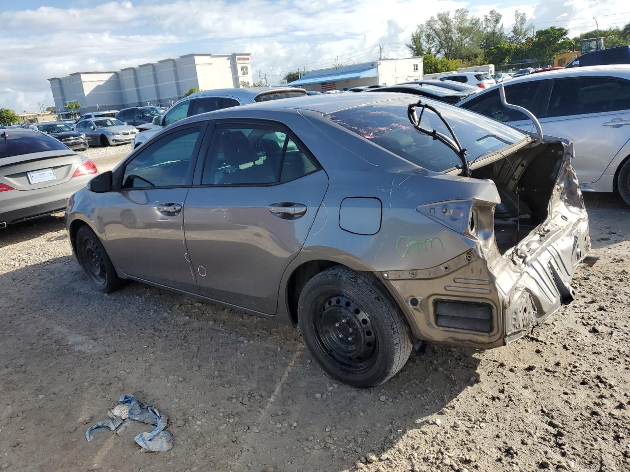 TOYOTA COROLLA L 2016 gray  gas 2T1BURHE1GC512299 photo #3