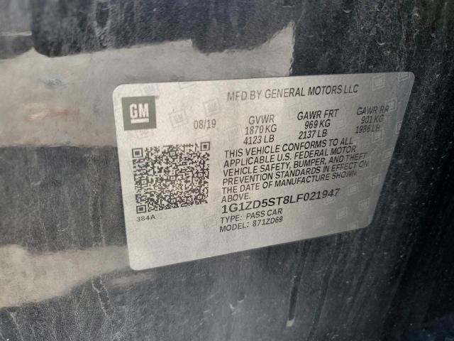 2020 CHEVROLET MALIBU LT - 1G1ZD5ST8LF021947