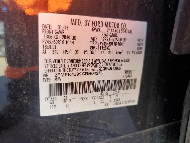 2016 FORD EDGE SEL - 2FMPK4J99GBB04276