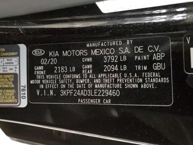 2020 KIA FORTE FE - 3KPF24AD3LE229460