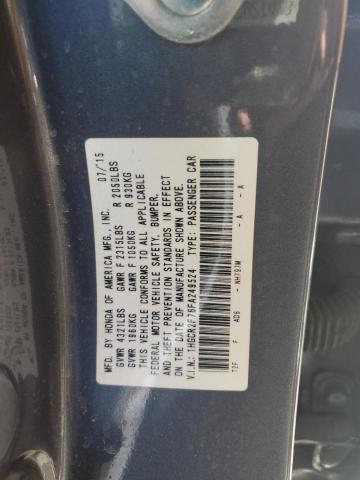 2015 HONDA ACCORD EX - 1HGCR2F76FA249524