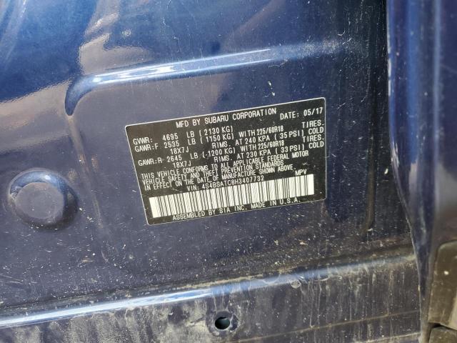 2017 SUBARU OUTBACK TO - 4S4BSATC8H3407732