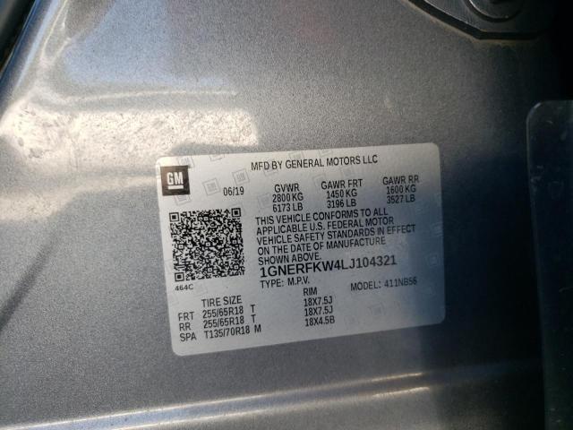 2020 CHEVROLET TRAVERSE L - 1GNERFKW4LJ104321
