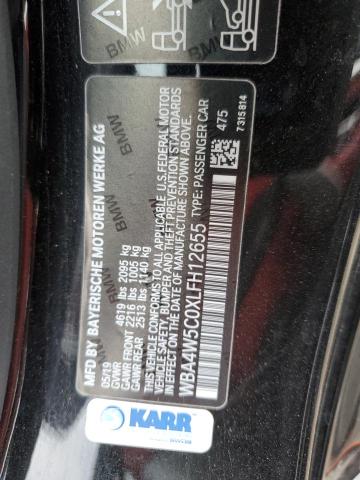 VIN WBA4W5C0XLFH12655 2020 BMW 4 SERIES no.13