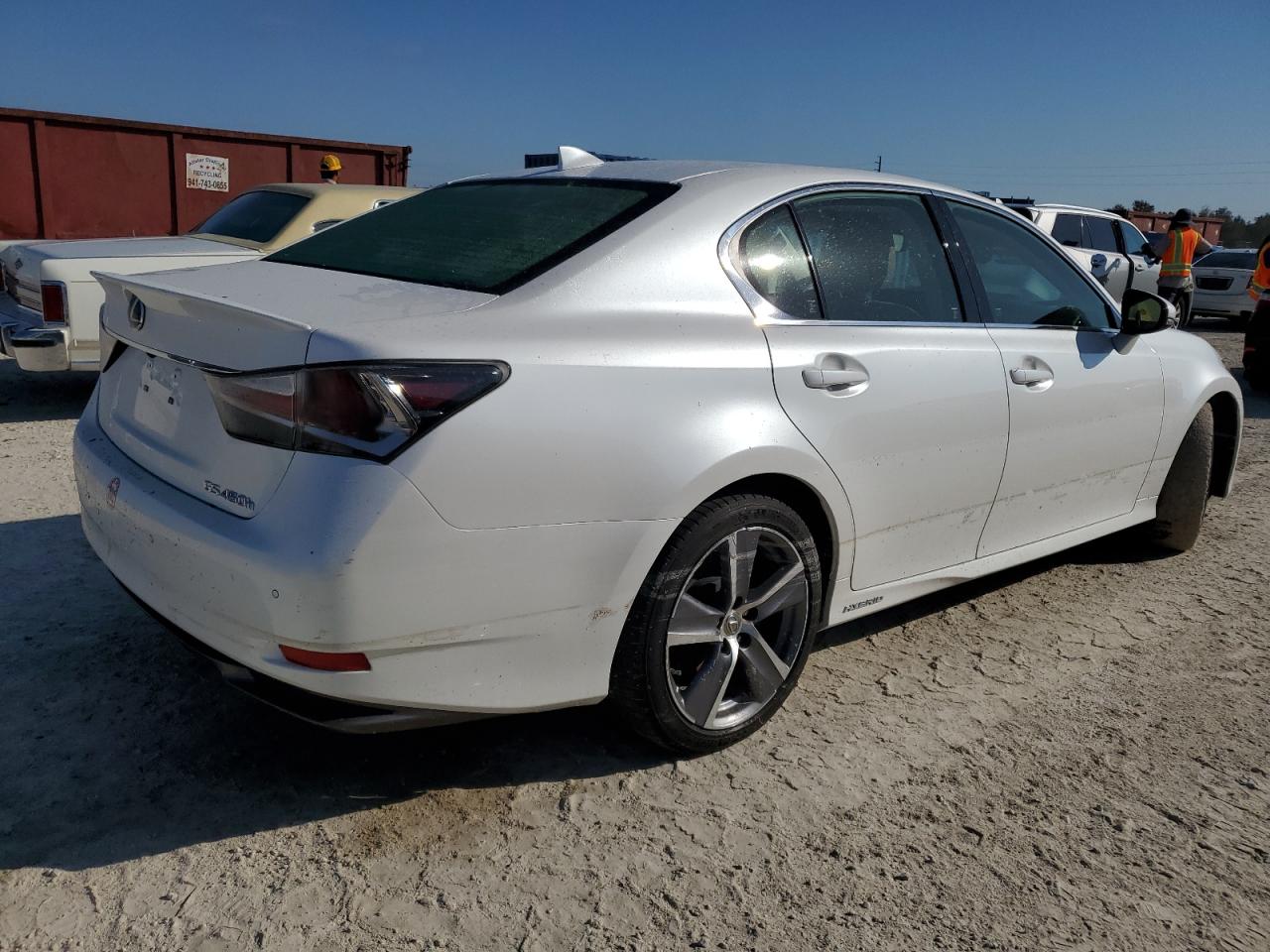 LEXUS GS 450H BA 2017 white  hybrid engine JTHBS1BL6HA002274 photo #4