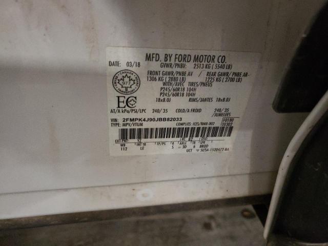 2018 FORD EDGE SEL - 2FMPK4J90JBB82033