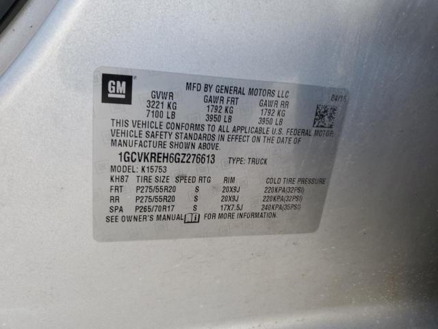 2016 CHEVROLET SILVERADO - 1GCVKREH6GZ276613