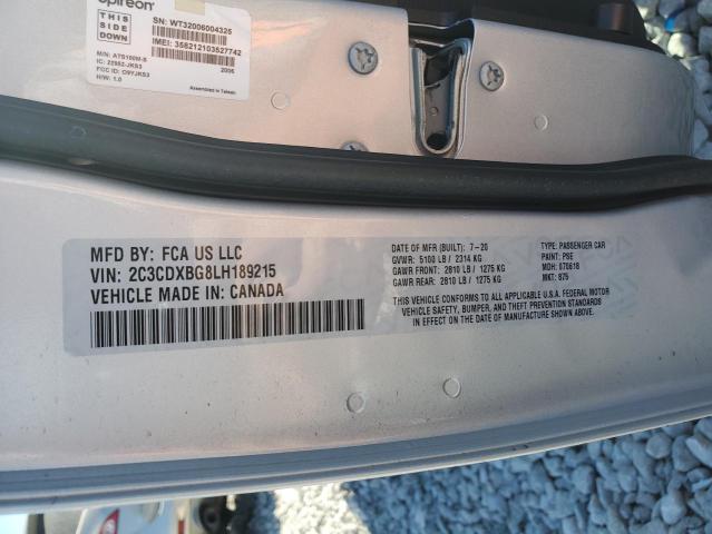 2020 DODGE CHARGER SX - 2C3CDXBG8LH189215