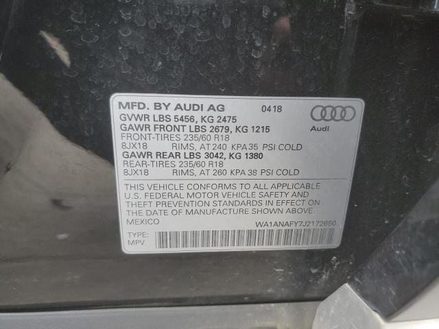 2018 AUDI Q5 PREMIUM - WA1ANAFY7J2172650