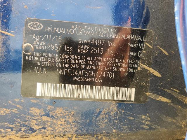 2016 HYUNDAI SONATA SPO - 5NPE34AF5GH424701