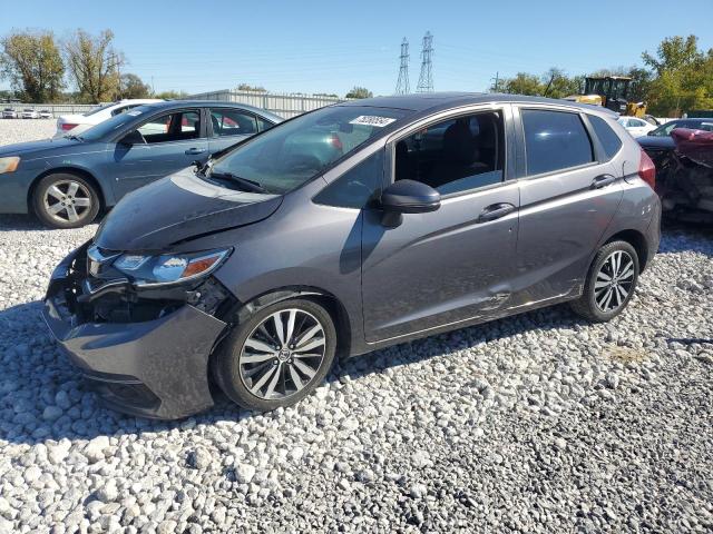 HONDA FIT EX 2018 gray  gas 3HGGK5H85JM720006 photo #1