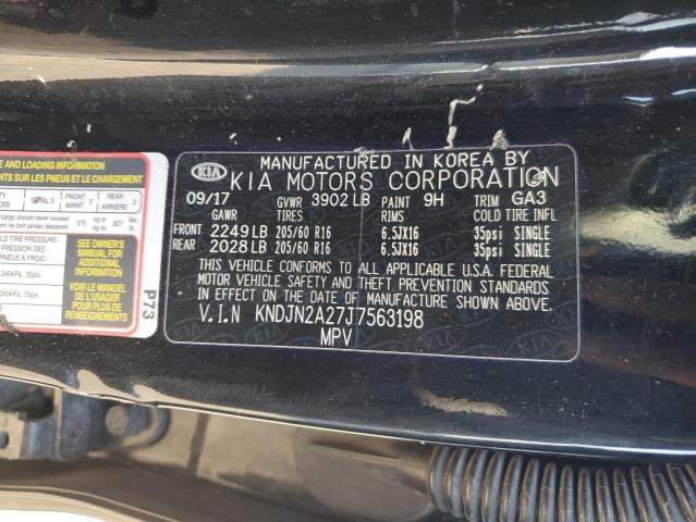 VIN KNDJN2A27J7563198 2018 KIA Soul no.12