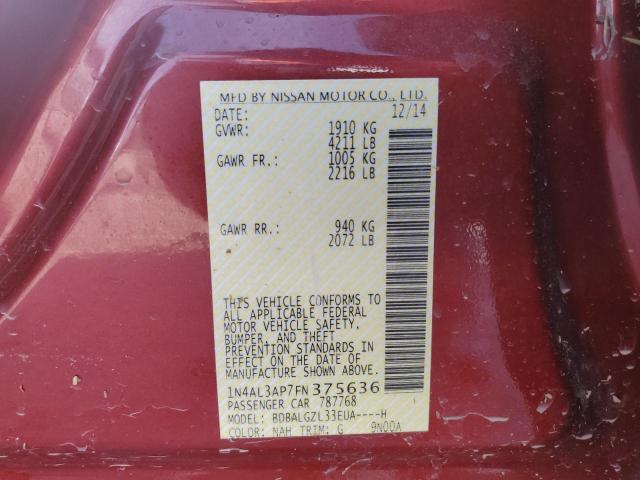 2015 NISSAN ALTIMA 2.5 - 1N4AL3AP7FN375636