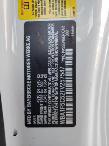 2015 BMW 228 I WBA1F5C52FV257547