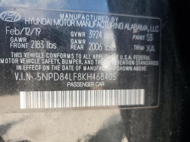 VIN 5NPD84LF8KH468405 2019 HYUNDAI ELANTRA no.12