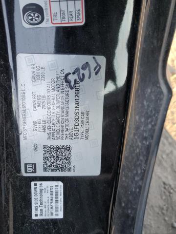 2022 CHEVROLET CAMARO LT - 1G1FD3DS1N0126816