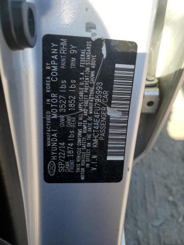 VIN KMHCT4AE4FU795993 2015 Hyundai Accent, Gls no.12