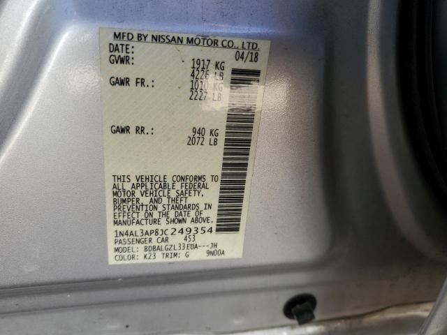 2018 NISSAN ALTIMA 2.5 - 1N4AL3AP8JC249354