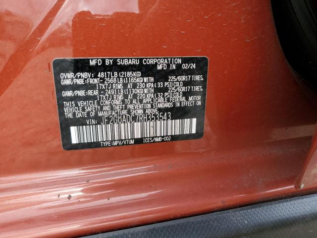 2024 SUBARU CROSSTREK - JF2GUADC7RH353543