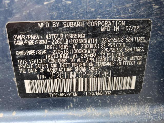 2023 SUBARU CROSSTREK - JF2GTHMC0PH221961