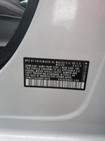 2017 VOLKSWAGEN JETTA GLI - 3VW4T7AJ5HM316878