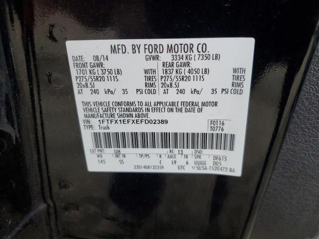 VIN 1FTFX1EFXEFD02389 2014 Ford F-150, Super Cab no.12