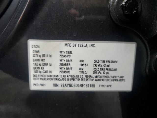 2024 TESLA MODEL Y - 7SAYGDED5RF161155