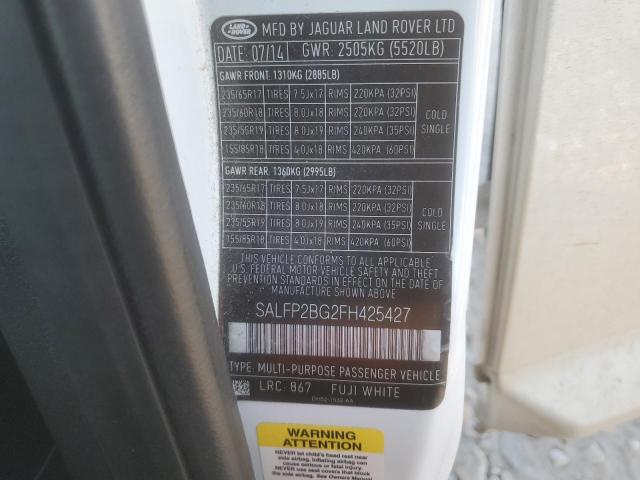 2015 LAND ROVER LR2 SE - SALFP2BG2FH425427