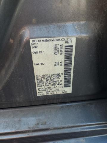 2016 NISSAN ALTIMA 2.5 - 1N4AL3AP3GC285302