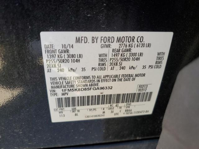 2015 FORD EXPLORER X - 1FM5K8D85FGA96332