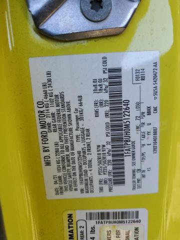 2021 FORD MUSTANG - 1FATP8UH0M5122640