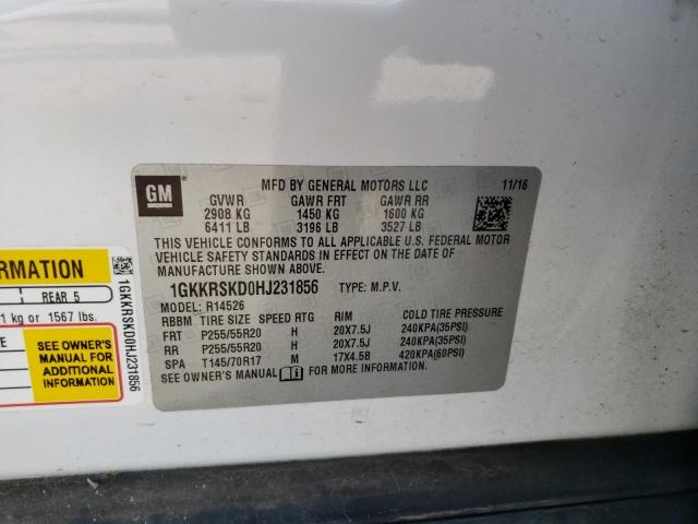 2017 GMC ACADIA SL 1GKKRSKD0HJ231856