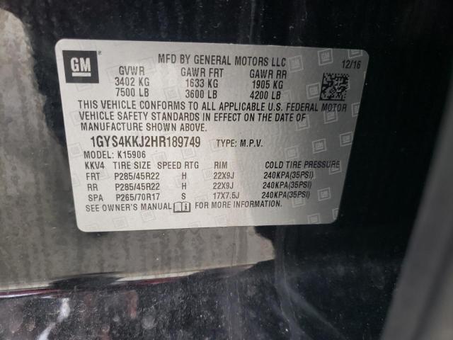 2017 CADILLAC ESCALADE E - 1GYS4KKJ2HR189749