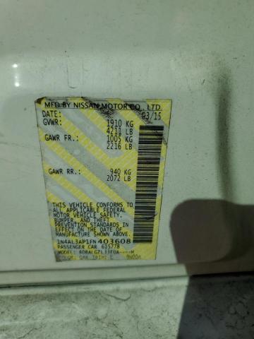 2015 NISSAN ALTIMA 2.5 - 1N4AL3AP1FN403608