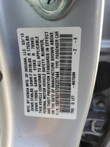 VIN 19XFB2F57DE227444 2013 Honda Civic, LX no.12