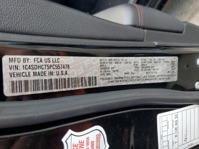 2023 DODGE DURANGO R/ - 1C4SDHCT5PC557478