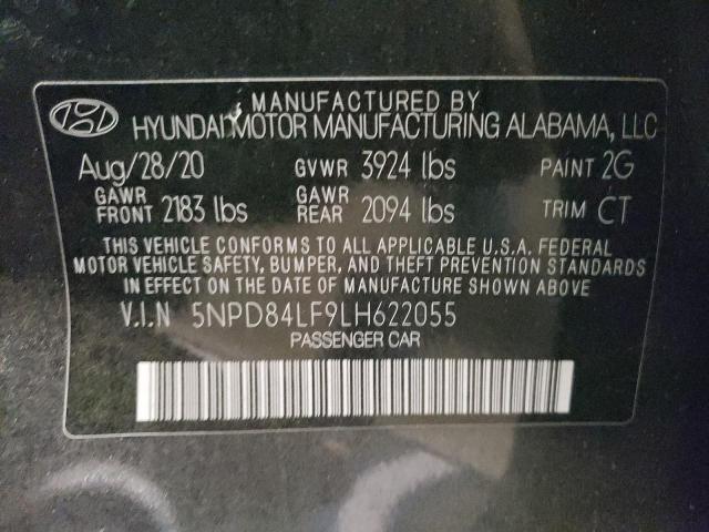 2020 HYUNDAI ELANTRA SE - 5NPD84LF9LH622055