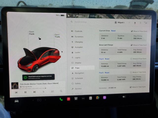 VIN 5YJ3E1EB5MF927999 2021 TESLA MODEL 3 no.9