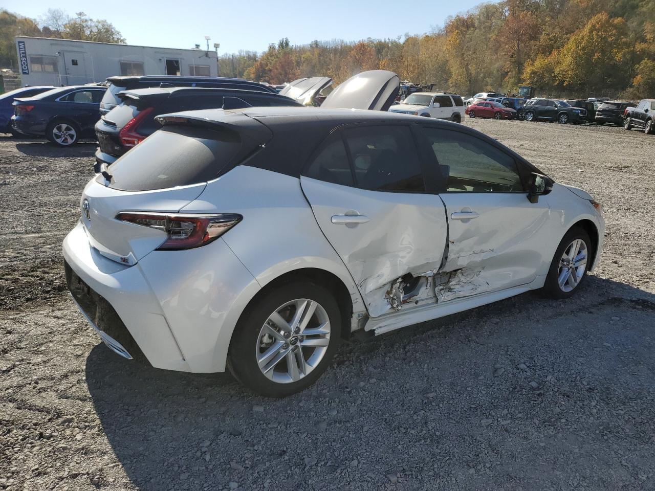 TOYOTA COROLLA SE 2022 white  gas JTNB4MBE9N3187897 photo #4